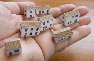 儿童手工折纸DIY拼装 立体3D纸质模型迷你乡村房屋小房子小屋制作