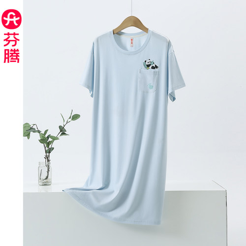 芬腾2026纯棉卡通睡裙女夏新款