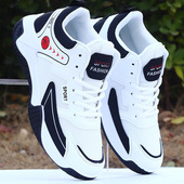 防臭防滑旅游板鞋 男鞋 学生潮流高帮休闲鞋 透气网面运动鞋 春秋新款