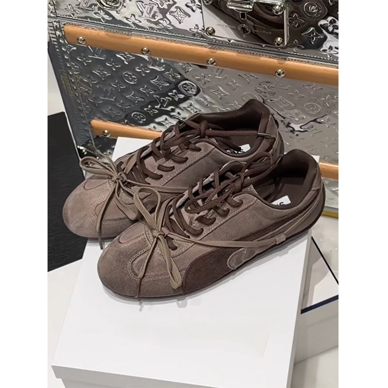 【欧货】真皮德训鞋女2026春季新款复古拼色阿甘鞋平底运动休闲鞋,女鞋,德训鞋,淘宝优惠券,粉丝福利购,淘宝优惠卷