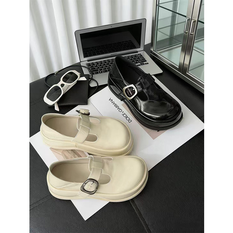 【欧货】真皮勃肯单鞋女2026春新款漆皮厚底玛丽珍两穿乐福小皮鞋,女鞋,玛丽珍鞋,淘宝优惠券,粉丝福利购,淘宝优惠卷