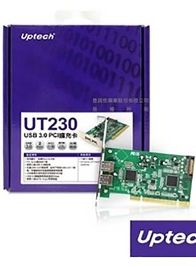 Uptech UT230 USB 3.0 PCI扩充卡Etron EJ168芯片SATA 15-pin电源