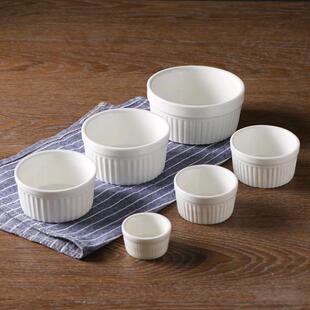 陶瓷舒芙蕾烤碗烤箱家用烘焙蛋糕模具烘培焦糖布丁杯蒸蛋碗烤箱用