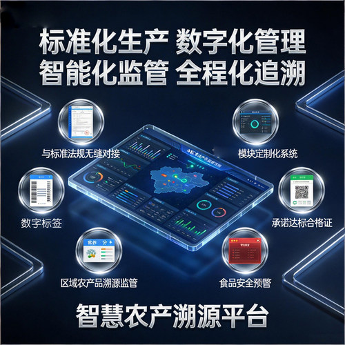 国企食品农产品承诺达标溯源数字标签追溯系统区域安全监管平台