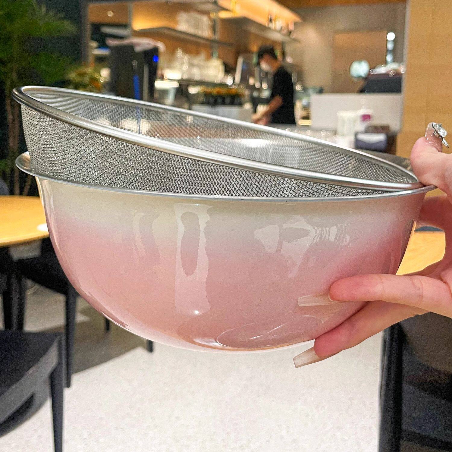 食品级不锈钢高颜值多功能沥水篮