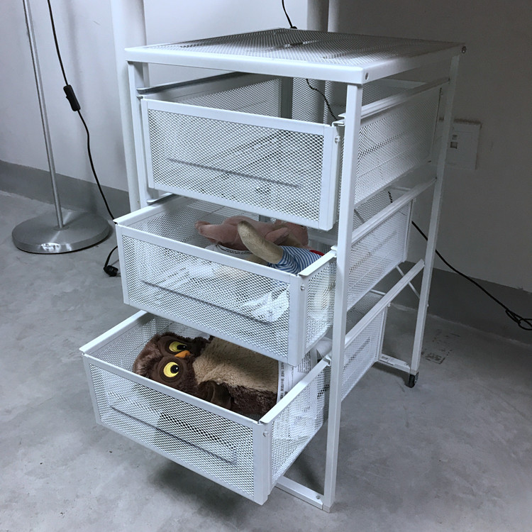 苏州宜家列纳特抽屉柜A4文件柜档案柜可移动储物带轮收纳文件柜子