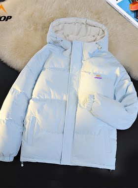 GERTOP德意山峰面包服男女冬季短款连帽棉衣加厚宽松百搭棉袄外套
