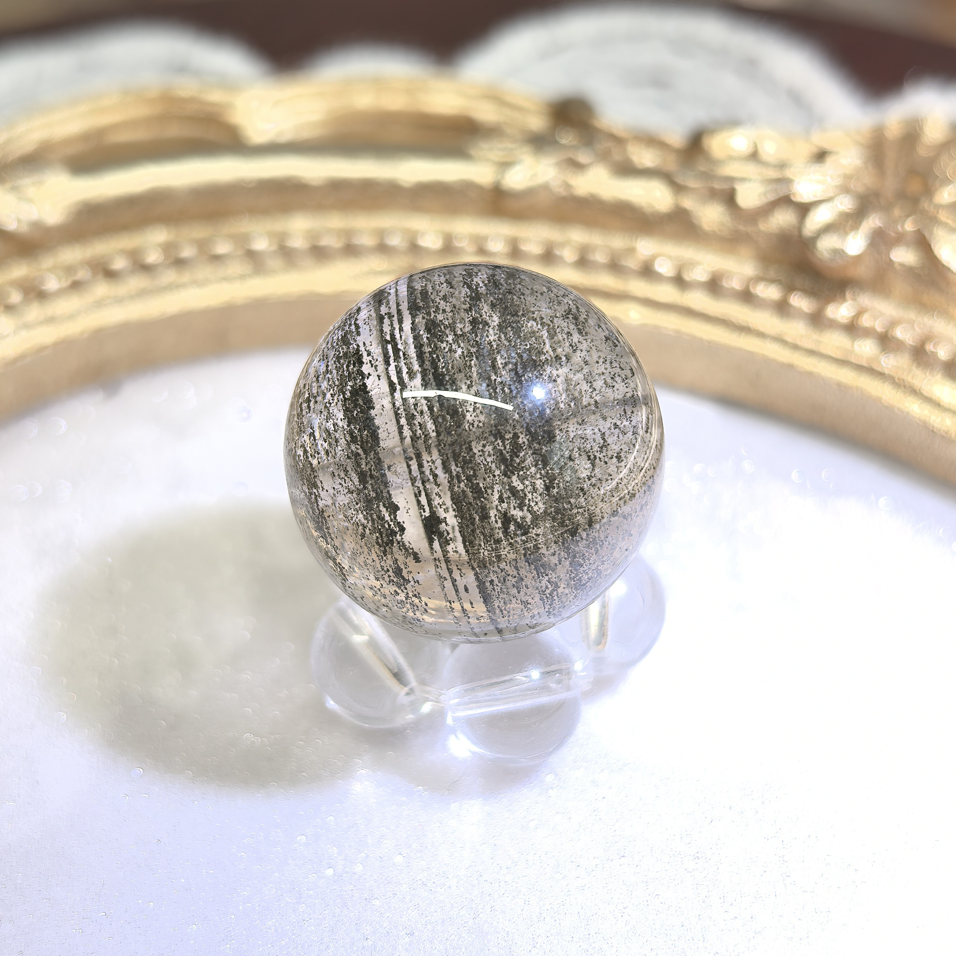 【上新!】天然千层幽灵水晶散珠花幽灵单珠DIY手链配珠12~17mm