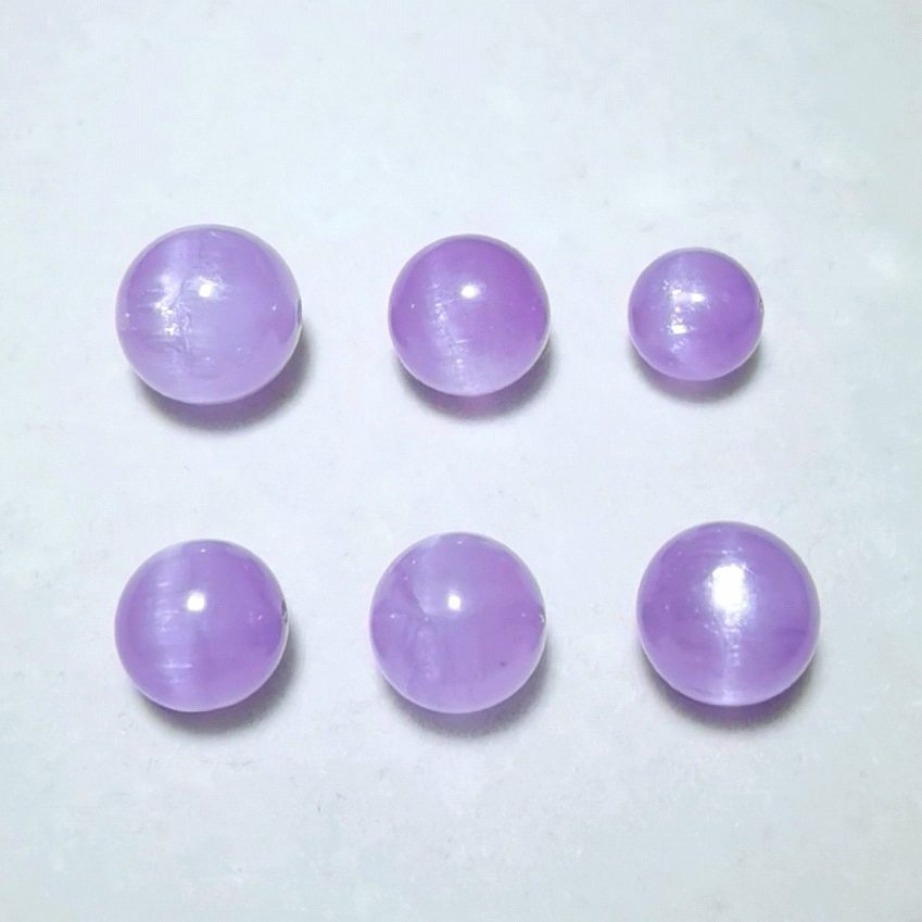 【收藏级】天然紫锂辉散珠猫眼薰衣草紫色多宝水晶手串手链隔珠