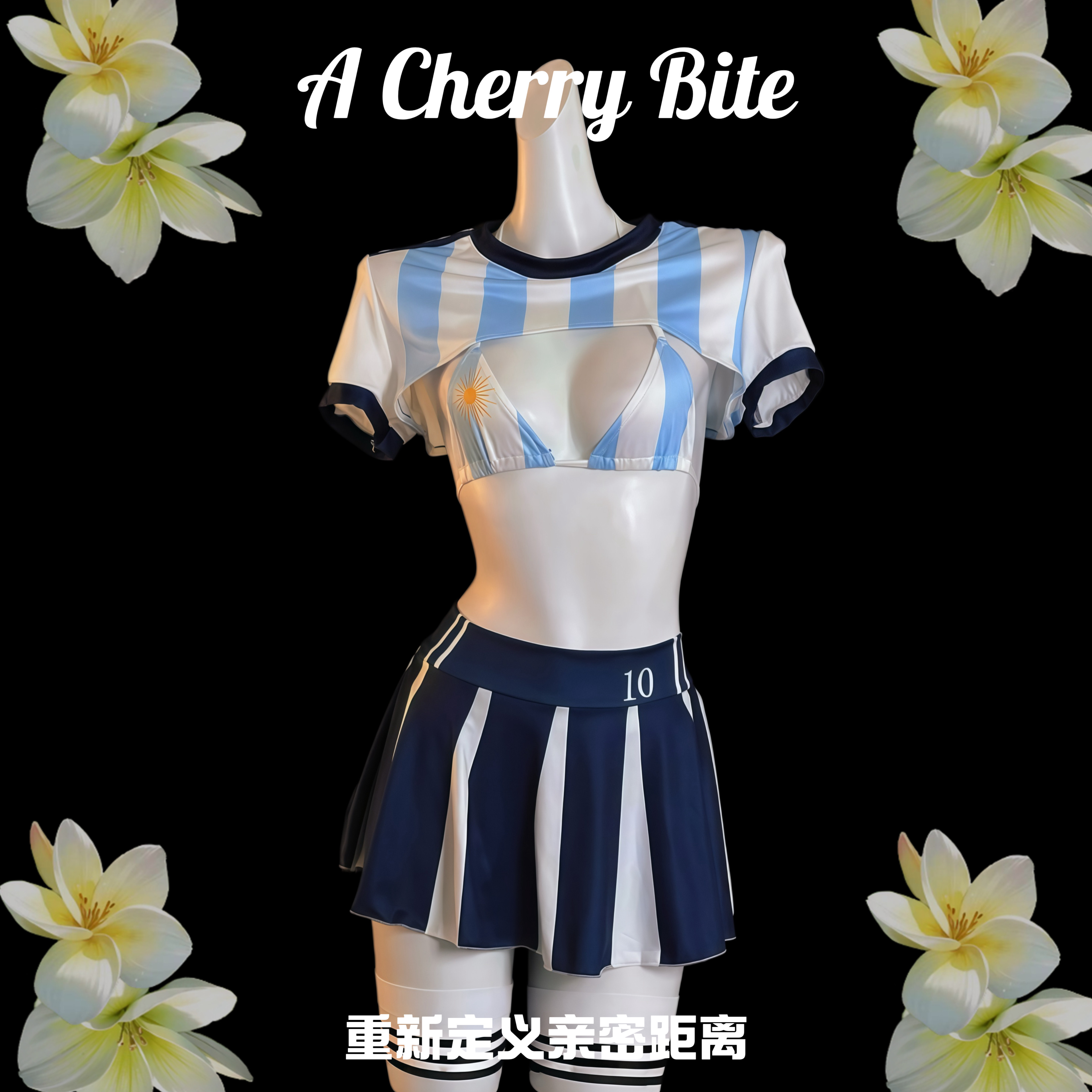 【樱桃陷阱】性感足球宝贝比基尼文胸套装