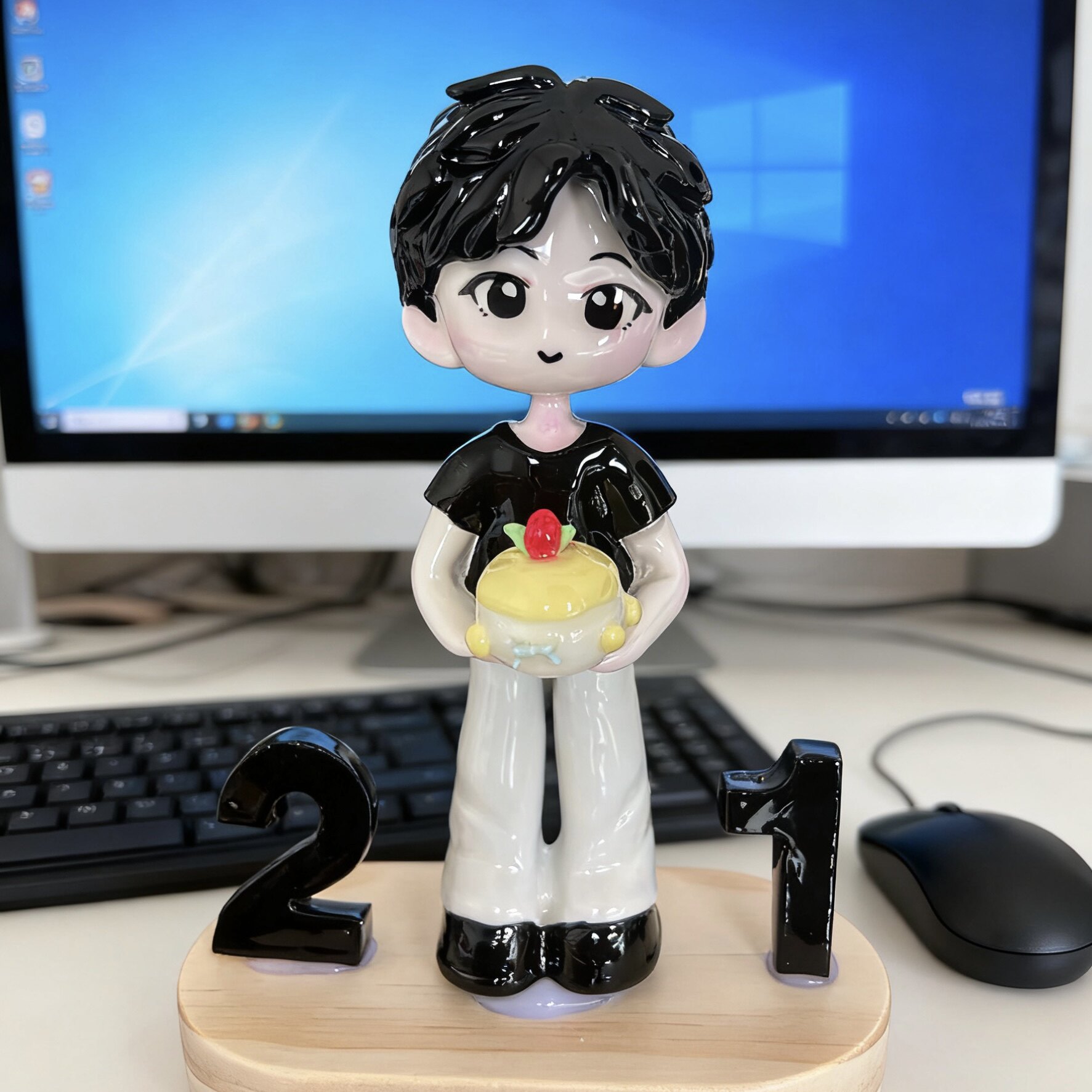 送男朋友粘土人偶3D照片Q版手办