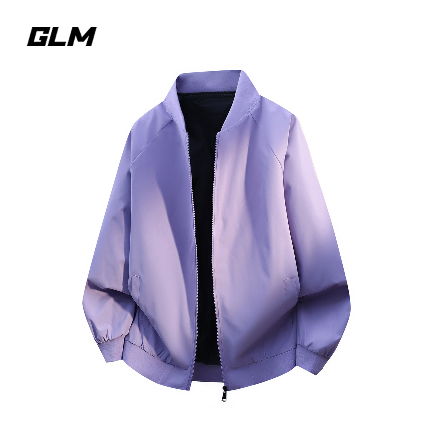 GLM美式飞行员夹克男秋冬季新款潮流立领休闲纯色简约上衣外套