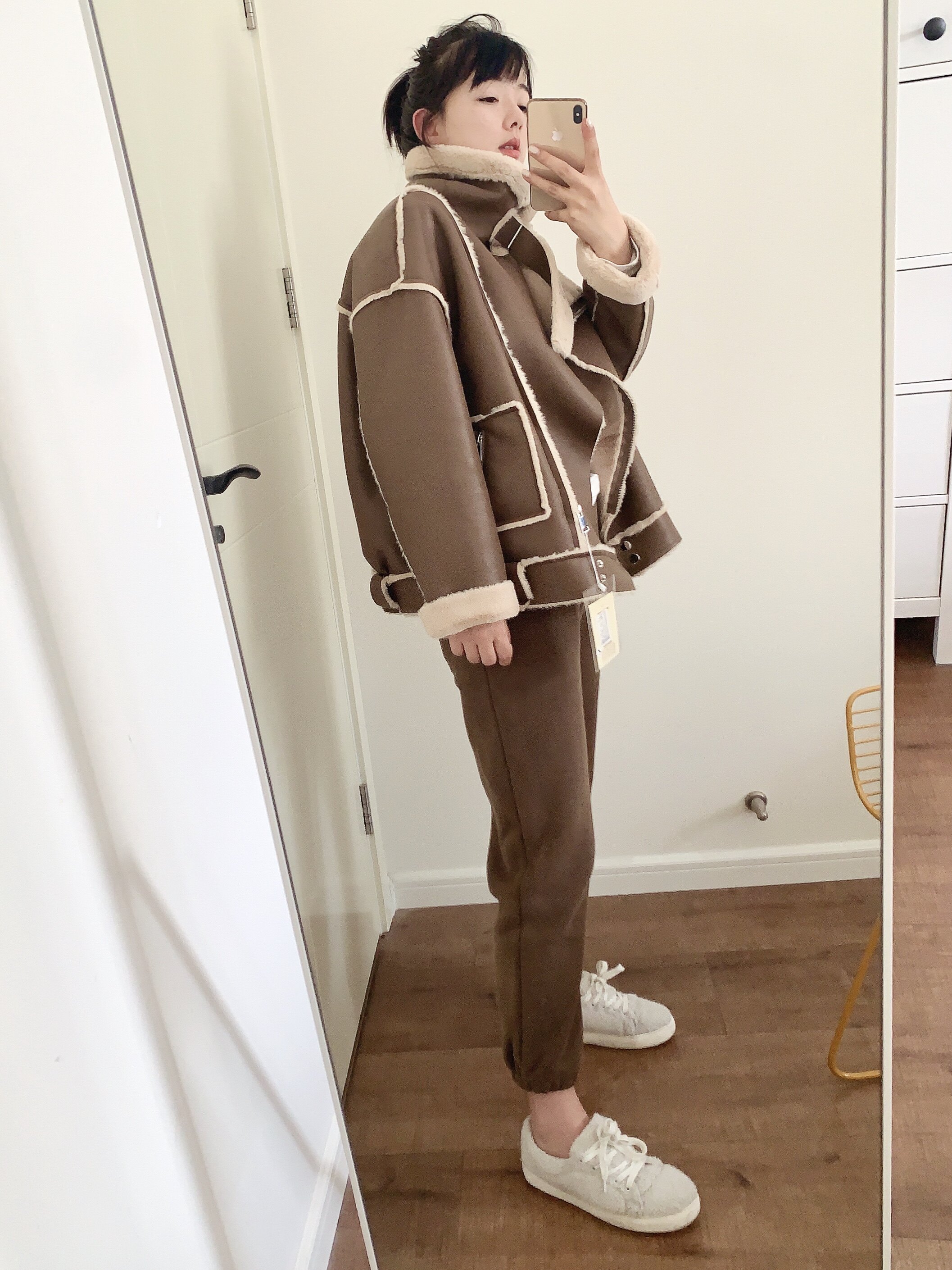 特价冬季皮毛一体外套女仿兔貂毛内胆皮草加厚短款机车皮衣