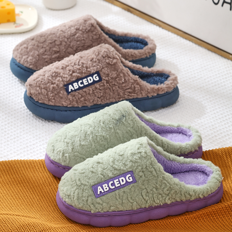 家居棉拖鞋女室内加绒外穿保暖