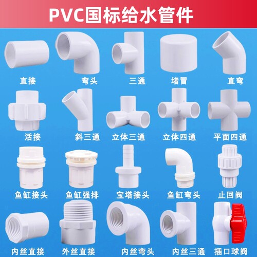 给水管弯头三通四通过滤盒配件
