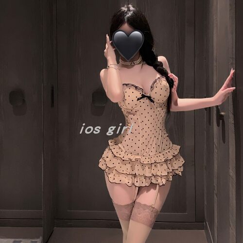 iosgirl甜欲波波性感辣妹吊带裙
