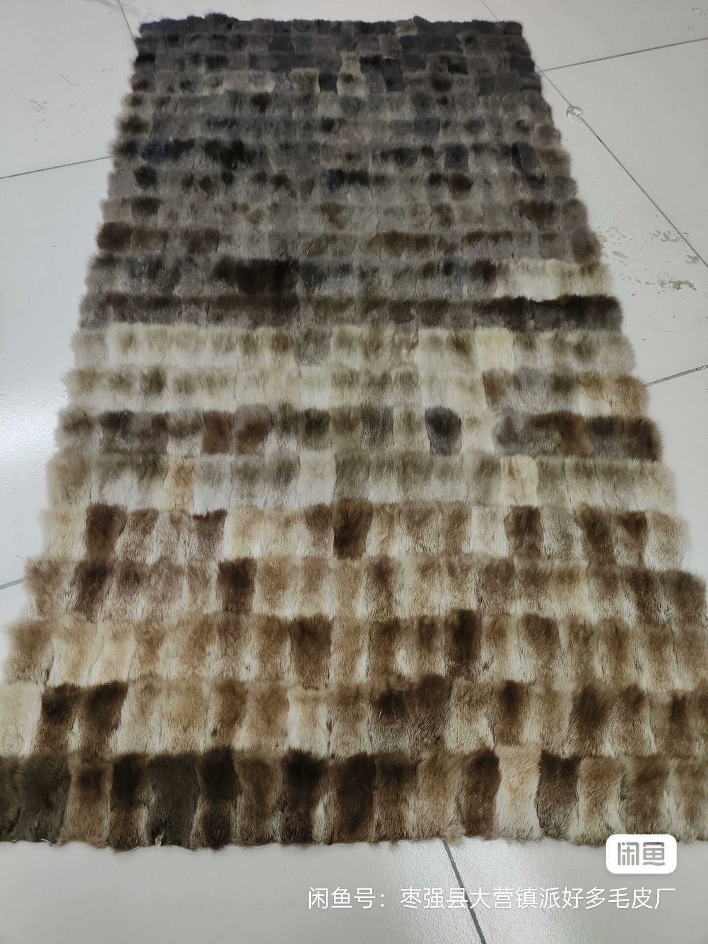 稀有原色紫貂水貂毛拼貂褥子貂皮原材料毯子皮料面料真皮真毛原料
