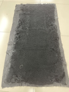 黑托卡长羊毛拼貂水貂褥子真皮毛貂皮原材料皮草毯子皮料面料DIY