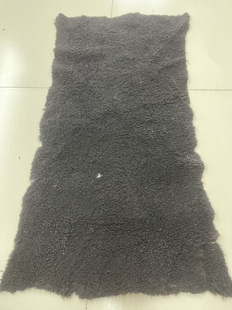 黑托卡长羊毛拼貂水貂褥子真皮毛貂皮原材料皮草毯子皮料面料DIY