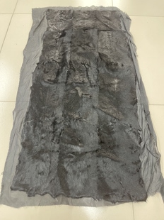 黑托卡长羊毛拼貂水貂褥子真皮毛貂皮原材料皮草毯子皮料面料DIY