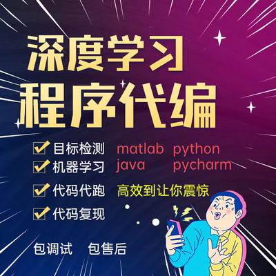 深度学习python代编程pycharm跑通代码复现爬虫matlab程序代编