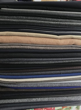 diy进口服装手工毛料布头