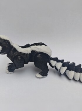 仿真臭鼬关节可动3D打印玩偶