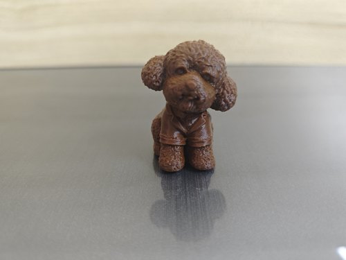 3D打印100%实心泰迪狗萌犬手把件生肖小狗家居工艺装饰品动物摆件