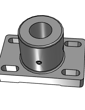 安装用底座方法兰腰形孔型 ABFX12/15/20，ASPX20，ASPX25