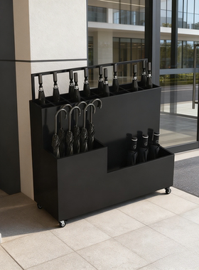 北欧雨伞桶可定制logo酒店大堂公司商用雨伞收纳架家用门口伞架