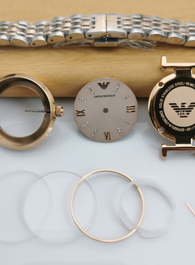 适配阿玛尼AR11223/11316底盖表壳字面表面配件表带11290表针28MM