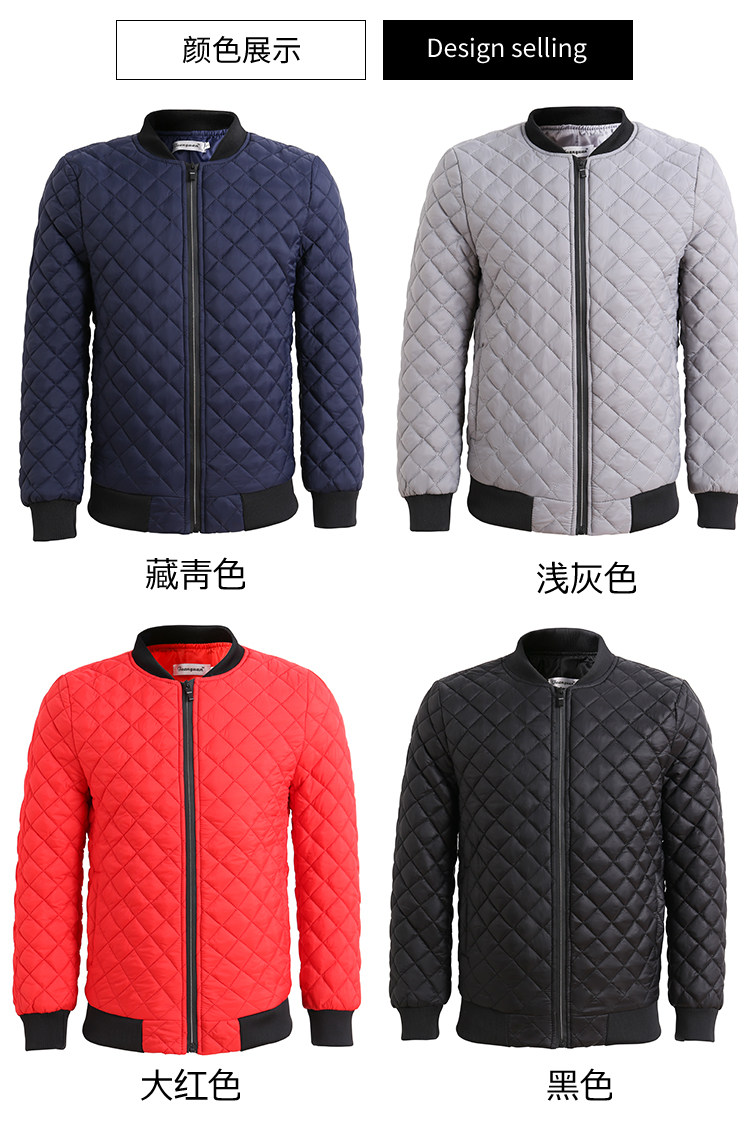 黑色男士棉衣2022新款秋冬情侣棉袄休闲大码男装轻薄保暖短款棉服,男装棉衣,星座1607