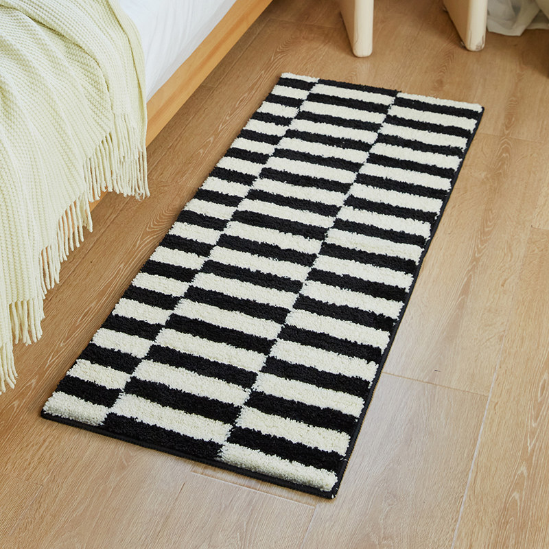 中古风卧室地毯长条加厚房间床边毯浴室强吸水脚垫卫生间防滑地垫
