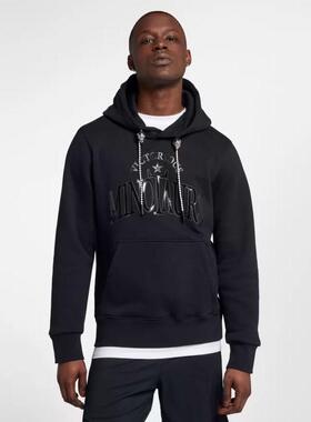 NIKELAB × RT NRG联名限量骷髅头 男子加绒连帽套头衫889992-010