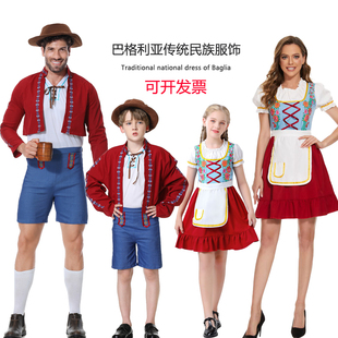 六一节儿童德国传统啤酒节服 舞台演出服 巴伐利亚慕尼黑民族服装