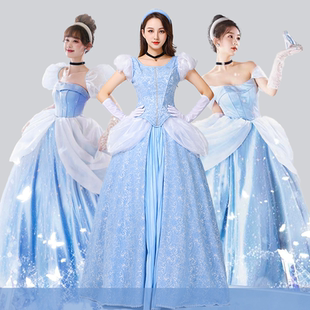 万圣节六一灰姑娘辛德瑞拉白雪公主cosplay仙蒂大成人演出礼服装