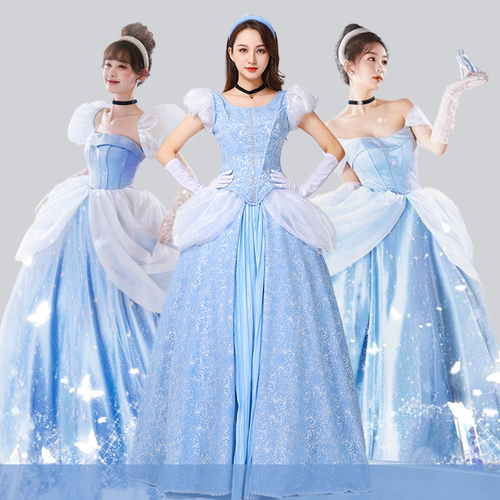 万圣节六一灰姑娘辛德瑞拉白雪公主cosplay仙蒂大成人演出礼服装