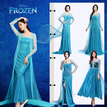 冰雪奇缘cos艾莎爱莎Elsa女王裙大人成人加冕变装礼服公主连衣裙