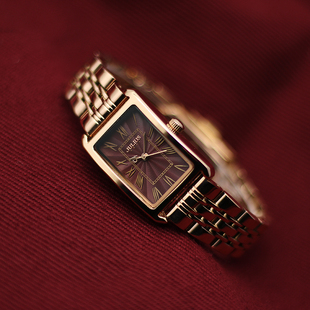 学生钢带防水高端气质石英女表 小方表时尚 聚利时正品 韩风复古新品