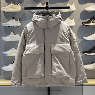 李宁羽绒服男子2025冬季新款韦德系列80%鹅绒保暖宽松外套AYMV063