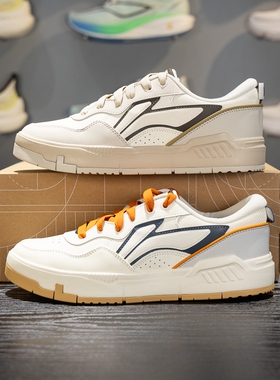 李宁COMMON 80s板鞋男子2026春季新款舒适软弹经典休闲鞋AGCW013