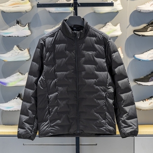 立领外套AYMV219 85%鸭绒保暖修身 李宁短款 轻薄羽绒服男子2025新款