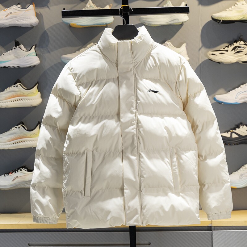 李宁短款棉服男子2025秋冬新款加厚保暖防风立领运动外套AJMV307