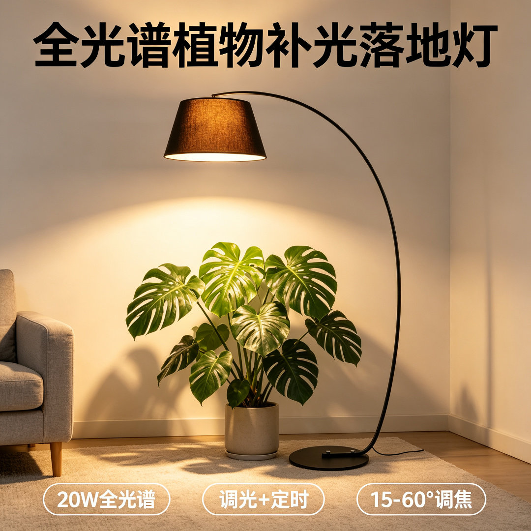 物光全光谱调光植物补光灯