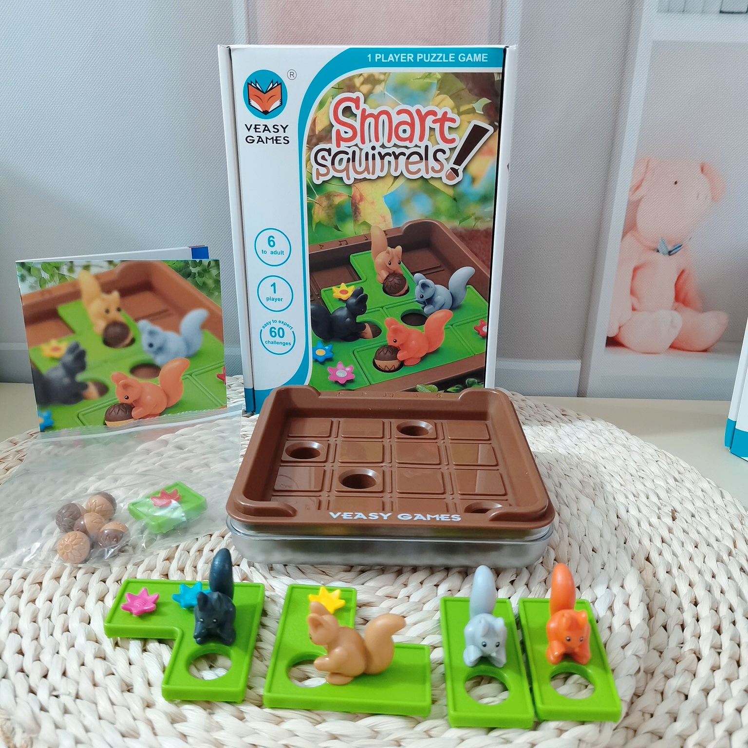 疯狂松鼠儿童桌游专注力训练逻辑思维通过亲子互动开发智力玩具6+