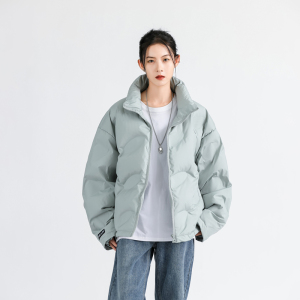 Sparrow Lab冬季压印加厚纯色立领羽绒服国潮牌男女情侣保暖外套