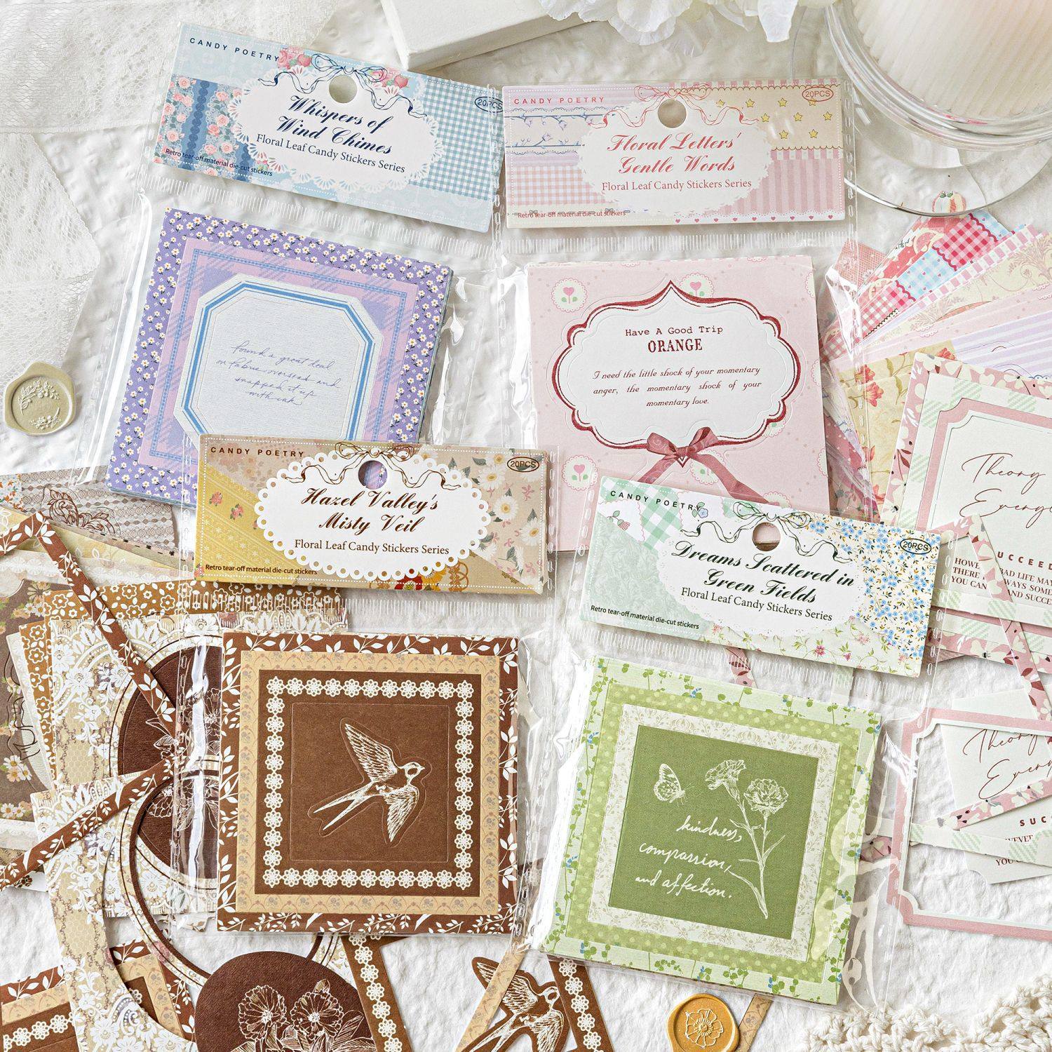 森屿暖树花叶方糖系列可撕模切手帐贴纸复古手账diy边框打底装饰,文具电教/文化用品/商务用品,贴纸/立体贴纸,淘宝优惠券,粉丝福利购,淘宝优惠卷