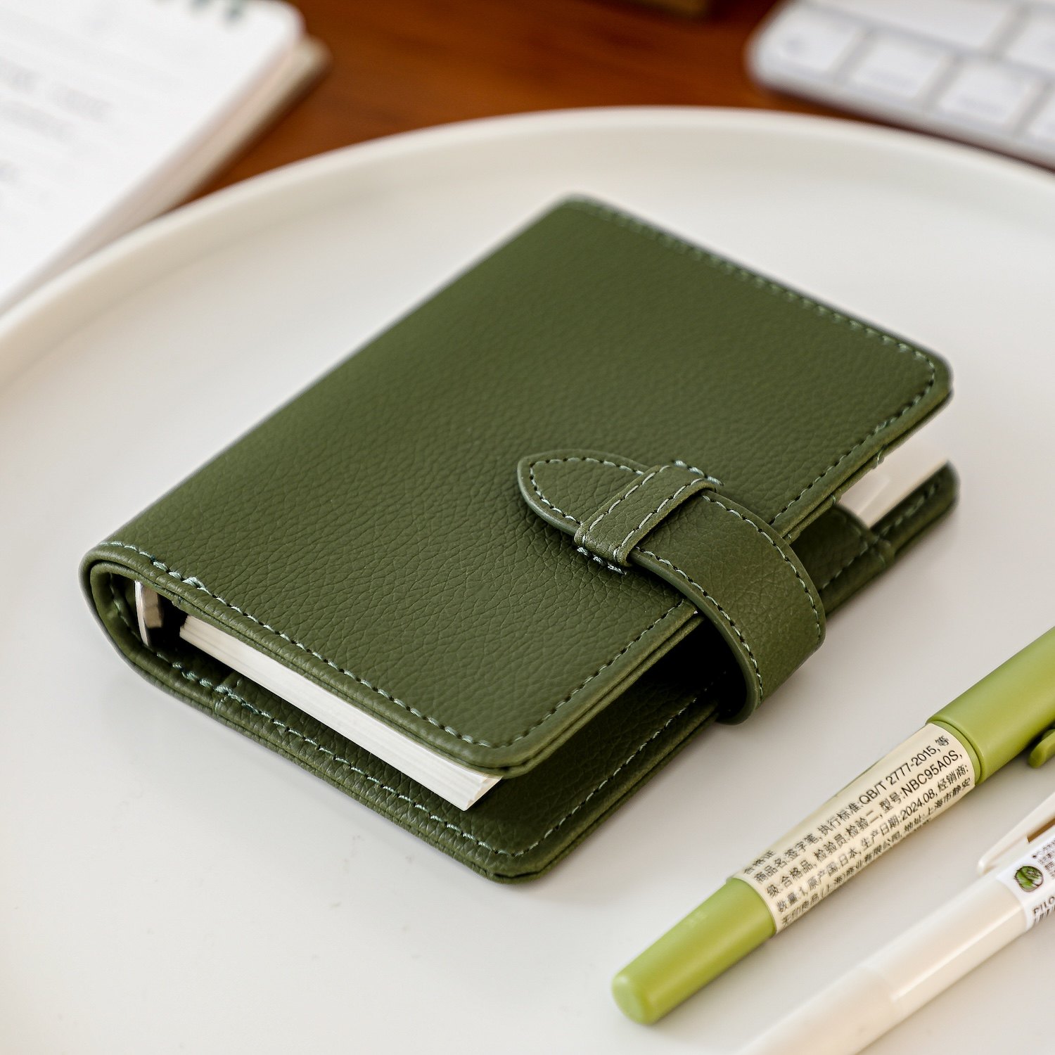 牛油果绿M5活页本 ins风高颜值可拆卸封面手帐本迷你手账本笔记本,文具电教/文化用品/商务用品,笔记本/记事本,淘宝优惠券,粉丝福利购,淘宝优惠卷