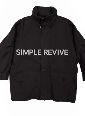 SIMPLE REVIVE  【黑标系列】羊毛呢猎装内胆加棉风衣夹克外套