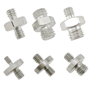 1/4双头转换螺丝3/8螺钉三脚架云台投影仪M4转接螺丝相机支架配件